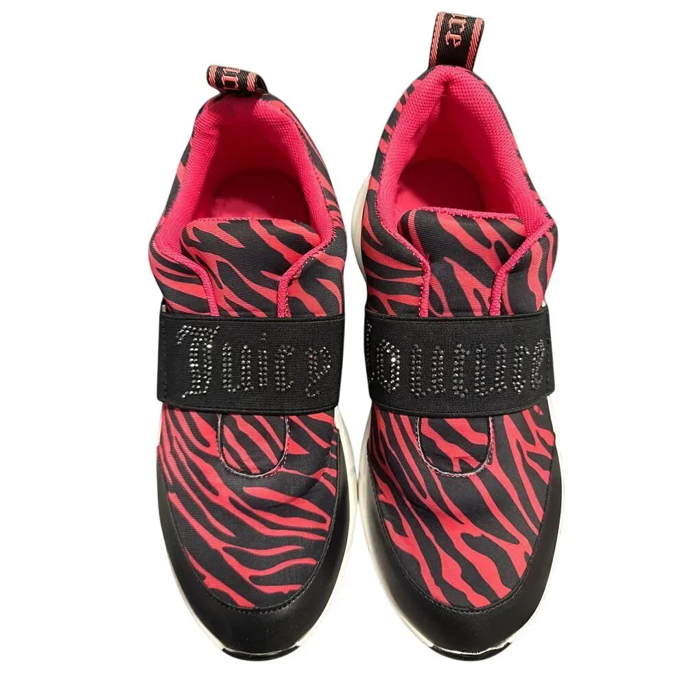 Womens‎ Juicy Couture Above It Size 6.5 NWOT Pink/Black Zebra Sporty Tre…
